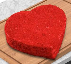 Red Velvet Heart Cake