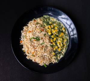 Spinach and Corn Herbed Rice
