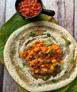 Prawn egg cheese dosa