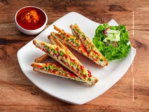 Schezwan Veg. Cheese Sandwich