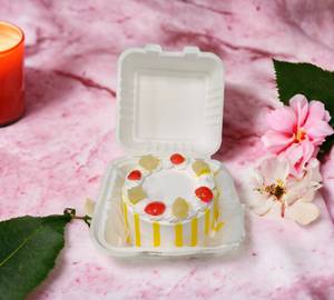 Pineapple Eggless Bento Cake  [250  Gram]