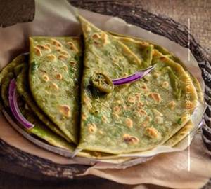 Green chilli parantha