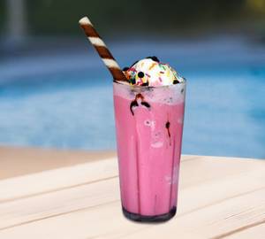 Cheesy rose milk shake