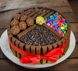 Best Kitkat Ferrero Rocher Chocolate Gems Cake