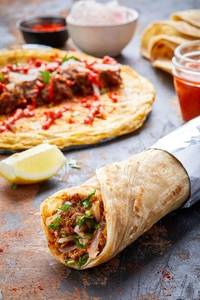 Achari Paneer Tikka Roll
