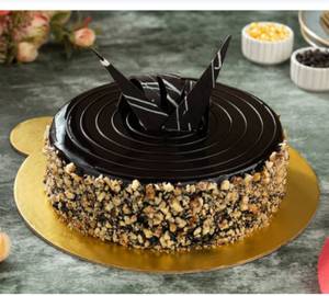Eggless Choco Walnut Cake
