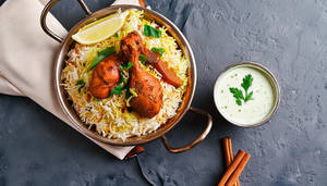 Chicken Tangdi Biryani