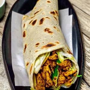 Chicken cheese shawarma roll