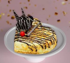 Butterscotch Heart Shape Cake