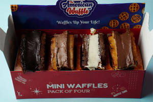 Chocolate Celebration Box Of 4 Sugar Free Mini Waffles