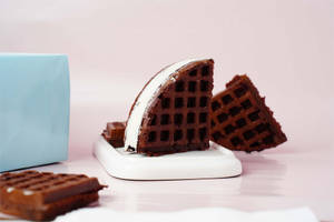 Retro Black & White Sugar Free Waffle