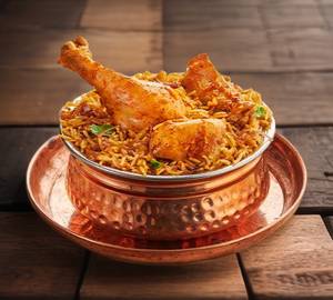 Chicken seeraga samba rice biryani half