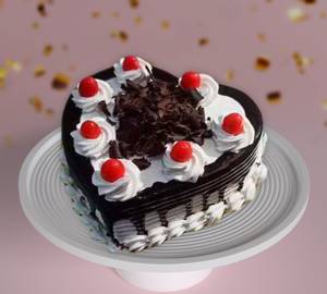 Black Forest Heart Shape Cake