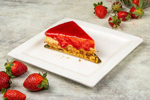 Baked Strawberry Cheesecake