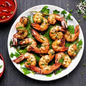 Spiced Oregano Chilli Garlic Prawns