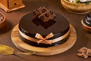 Decorated Chocolate Truffle Cake