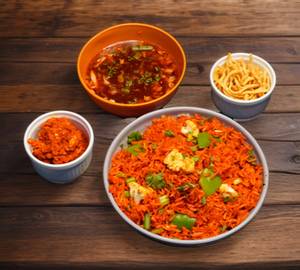 Veg sczn tripple fried rice