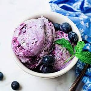Blueberry Ice Cream Soup