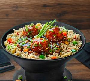 Veg manchurian fried rice