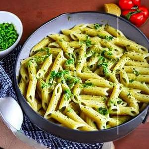 Chicken Pasta in Pesto Sauce