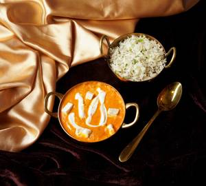 Cheese Butter Paneer Masala with Jeera Rice