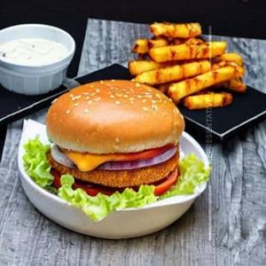 Double Cheese Grilled Chicken Burger