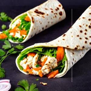 Cottage Cheese Hummus Wrap