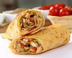 Grilled chicken wrap