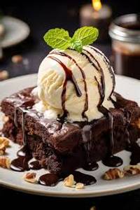 Brownie With Vanilla