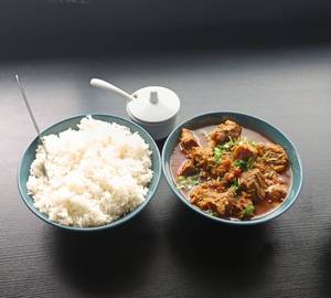 Steamrice with buffcurry