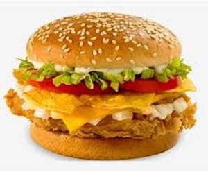 Paneer cheese burst burger