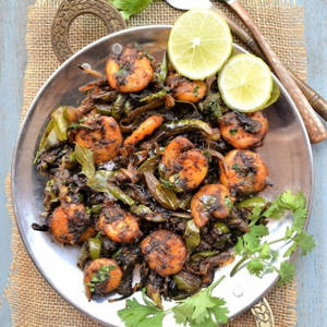 Prawns Pepper Fry
