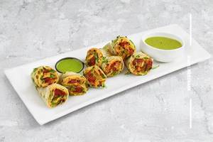 Double Egg Chicken Seekh Kabab Roll