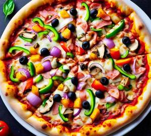 Veggie delight pizza