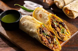 Mushroom Tikka Roll