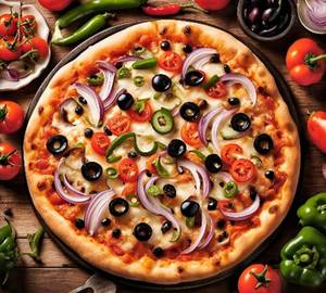 All Veggies Loaded Pizza (7 Inch)