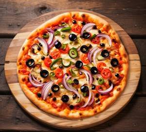 Veggies overloaded pizza (8 inch)
