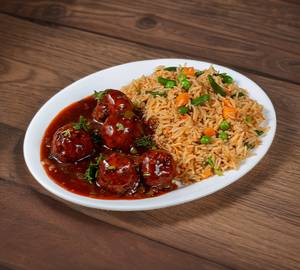 Manchurian + Fried Rice