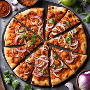 Tandoori onion pizza (7 inches)