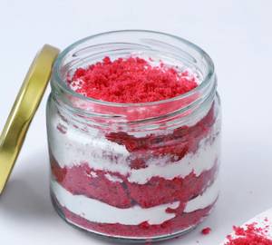 Red Velvet Jar Cake  [1 Jar, 1 Piece]