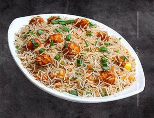 Schezwan Egg Manchurian Fried Rice