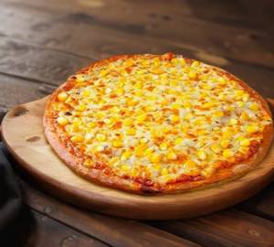 Cheese corn pizza