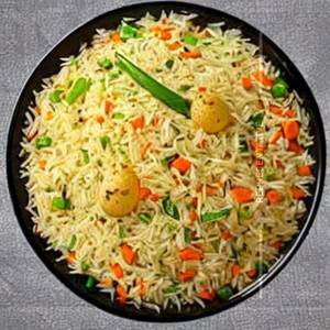 Schezwan Kaju Egg Fried Rice 