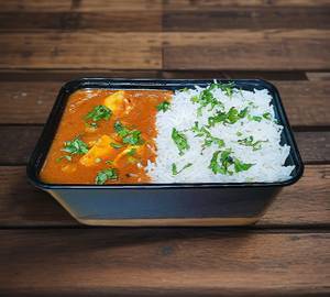 Matar paneer rice