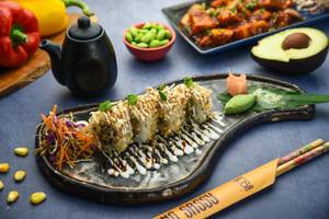 Royal Asparagus Tempura Sushi  [4 Pieces]