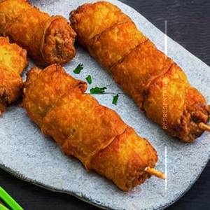 Fried Chicken Sausage Egg Roll