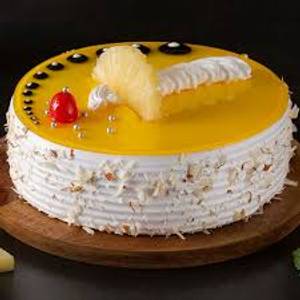 Eggless pine apple cool cake