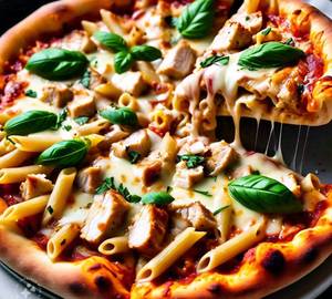 Chicken Penne Pasta Pizza