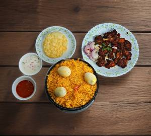 Mini Bucket Chicken 65 Biryani [ Serve 3-4 People]
