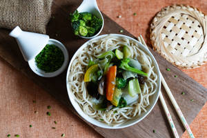 Veg Cantonese Noodles